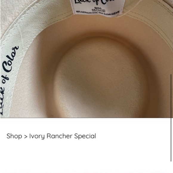 Lack of Color - Ivory Rancher Special BRAN NEW - Picture 4 of 4